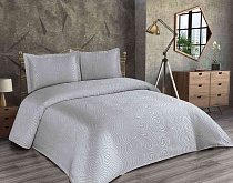Покрывало с наволочками NIDA 240х260см(1шт), наволочки 50х70+5см(2шт) Серый S0415/01