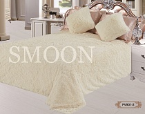 Плед Меховой длинный ворс цвет Молочный (02) размер 220*240 вес 1,8 кг